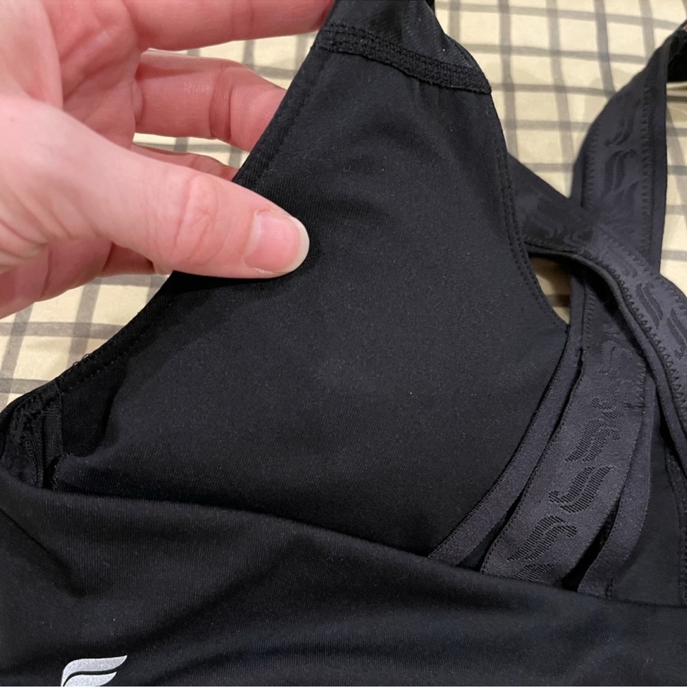 Fabletics Black Sports Bra. Sz Large - Picture 6 of 7